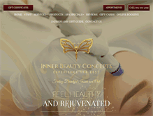 Tablet Screenshot of innerbeautyconcepts.com